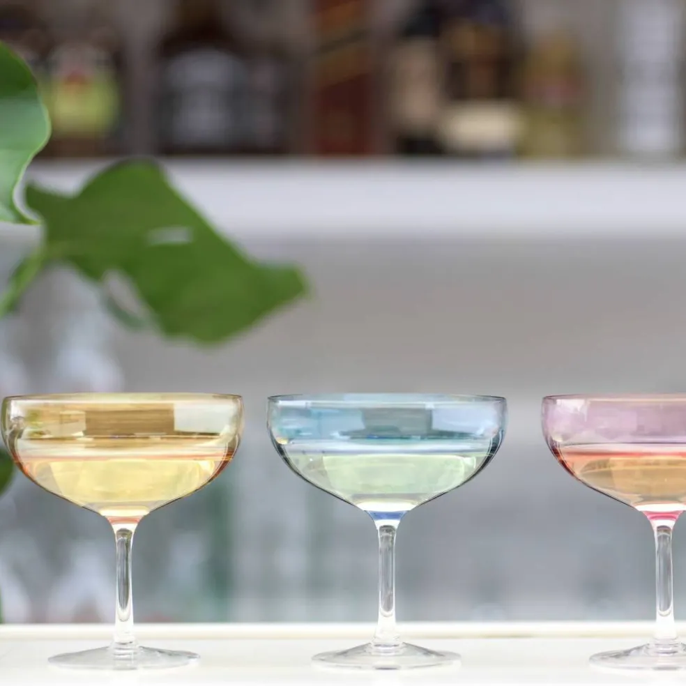 Happy cocktailglass 28 cl, blå