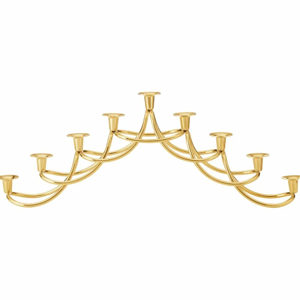 Harmony Menorah lysestake, rustfritt stål