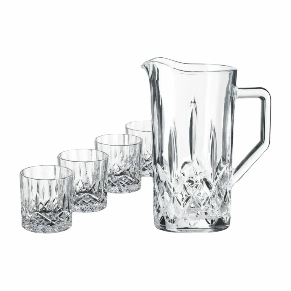Harvey whiskysett, 4 glass + kanne