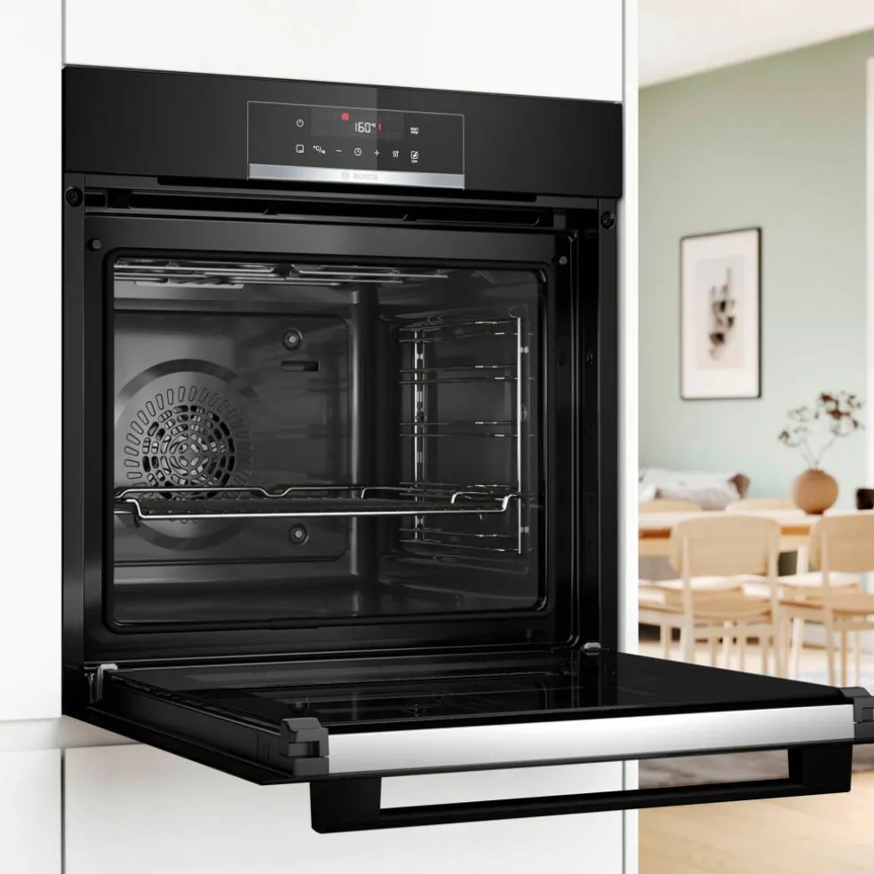 HBA571BB3 Serie 4 innbyggingsovn 60 x 60 cm, svart
