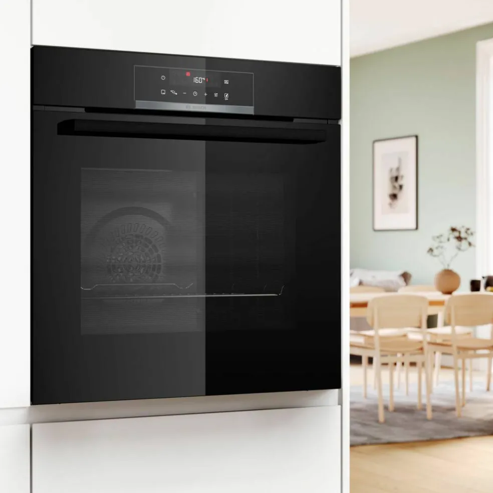 HBA571BB3 Serie 4 innbyggingsovn 60 x 60 cm, svart