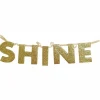 Hengende Bokstaver SHINE Gull