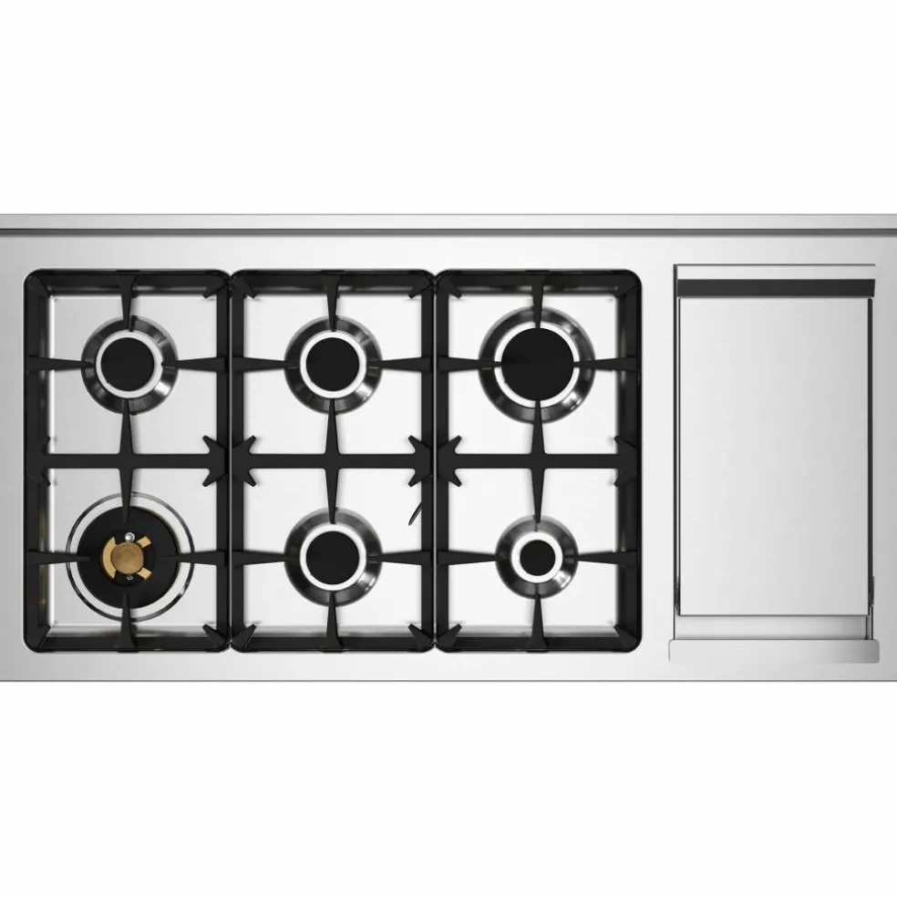 HER126G2EAVT Heritage Gasskomfyr med dobbelovn 120 cm, Cremehvit