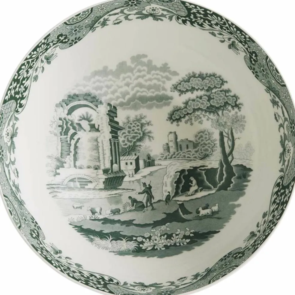 Heritage Green Italian serveringsskål 27,5 cm, grønn/hvit