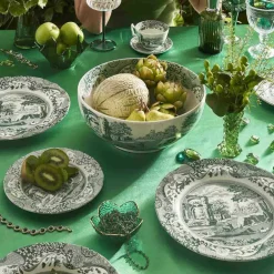 Heritage Green Italian serveringsskål 27,5 cm, grønn/hvit