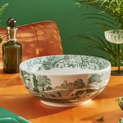 Heritage Green Italian serveringsskål 27,5 cm, grønn/hvit