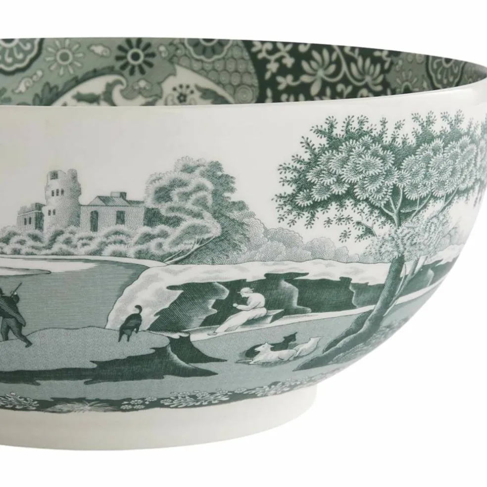 Heritage Green Italian serveringsskål 27,5 cm, grønn/hvit