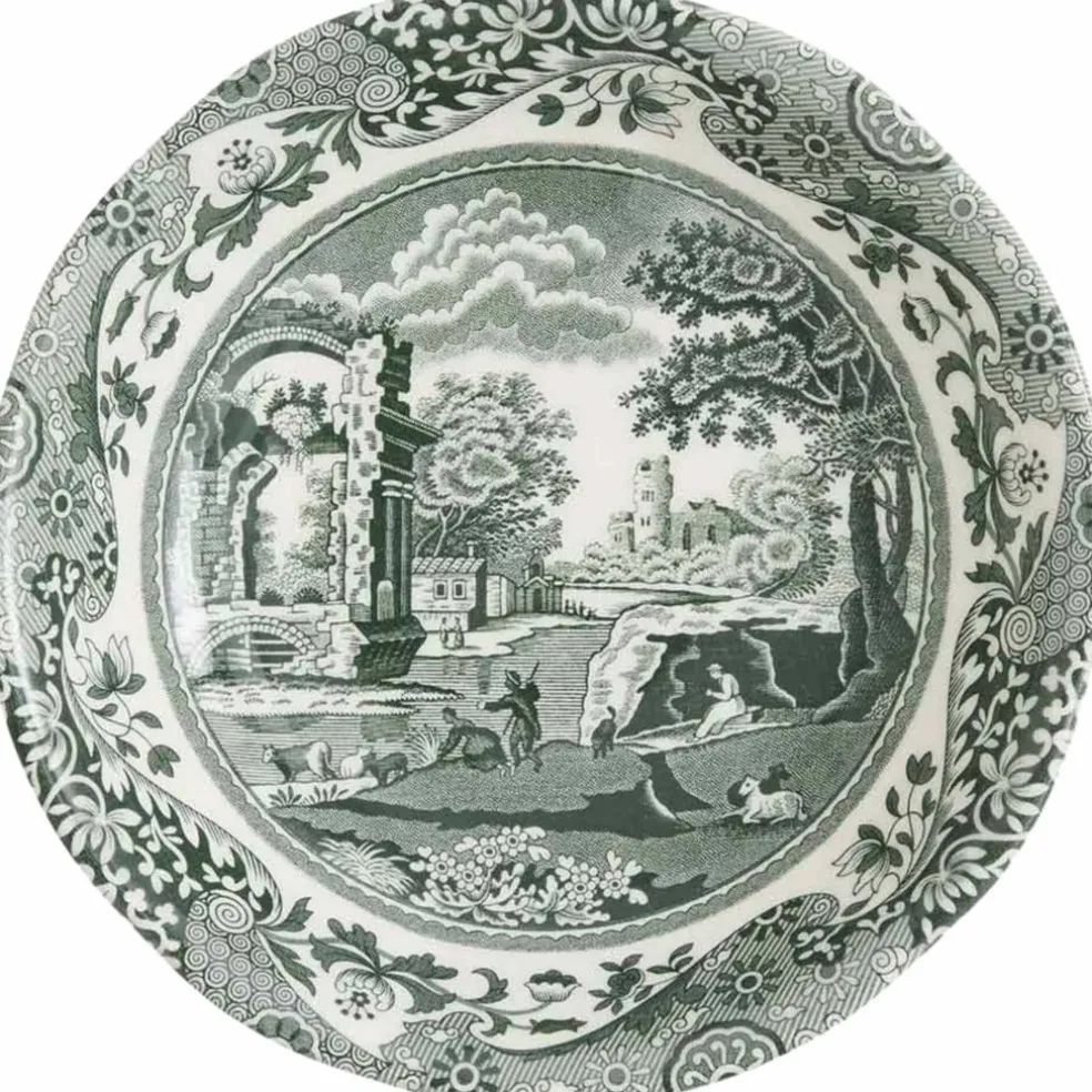 Heritage Green Italian skål 15 cm, grønn/hvit
