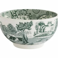 Heritage Green Italian skål 15 cm, grønn/hvit