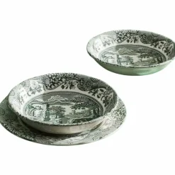 Heritage Green Italian skål 15 cm, grønn/hvit