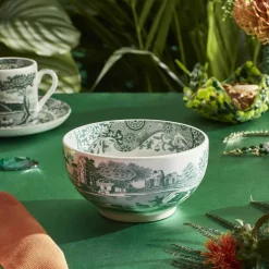 Heritage Green Italian skål 15 cm, grønn/hvit