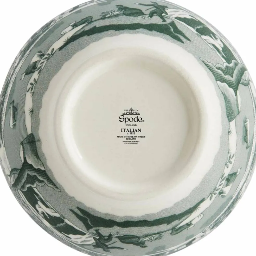Heritage Green Italian skål 15 cm, grønn/hvit