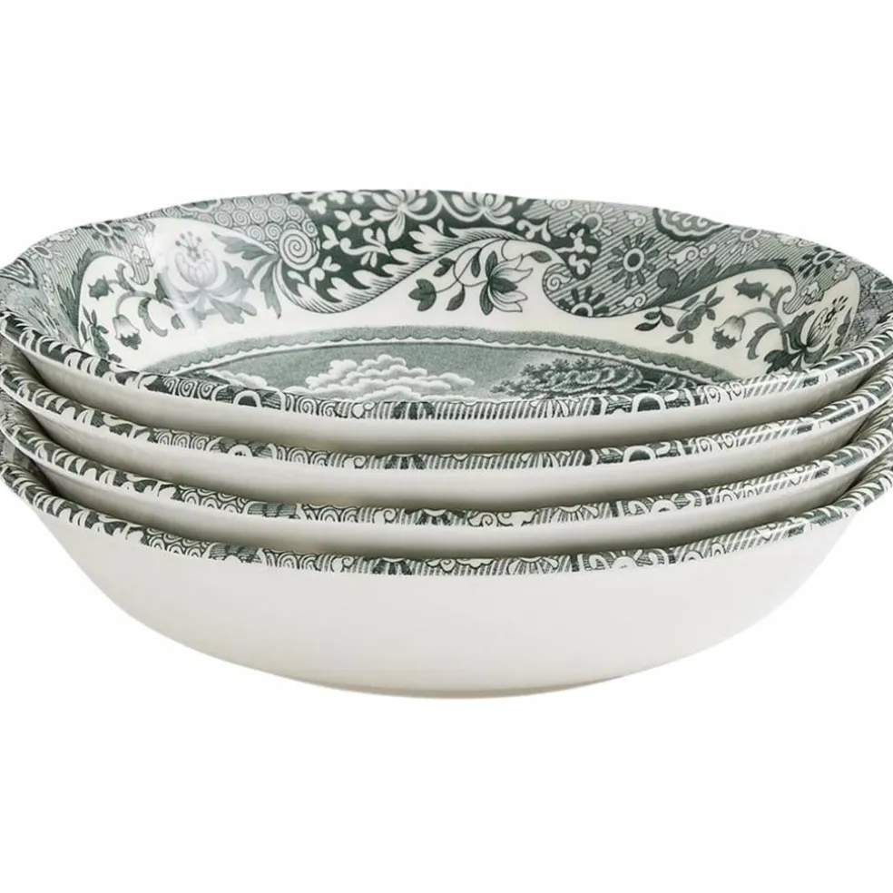 Heritage Green Italian skål 15 cm, grønn/hvit