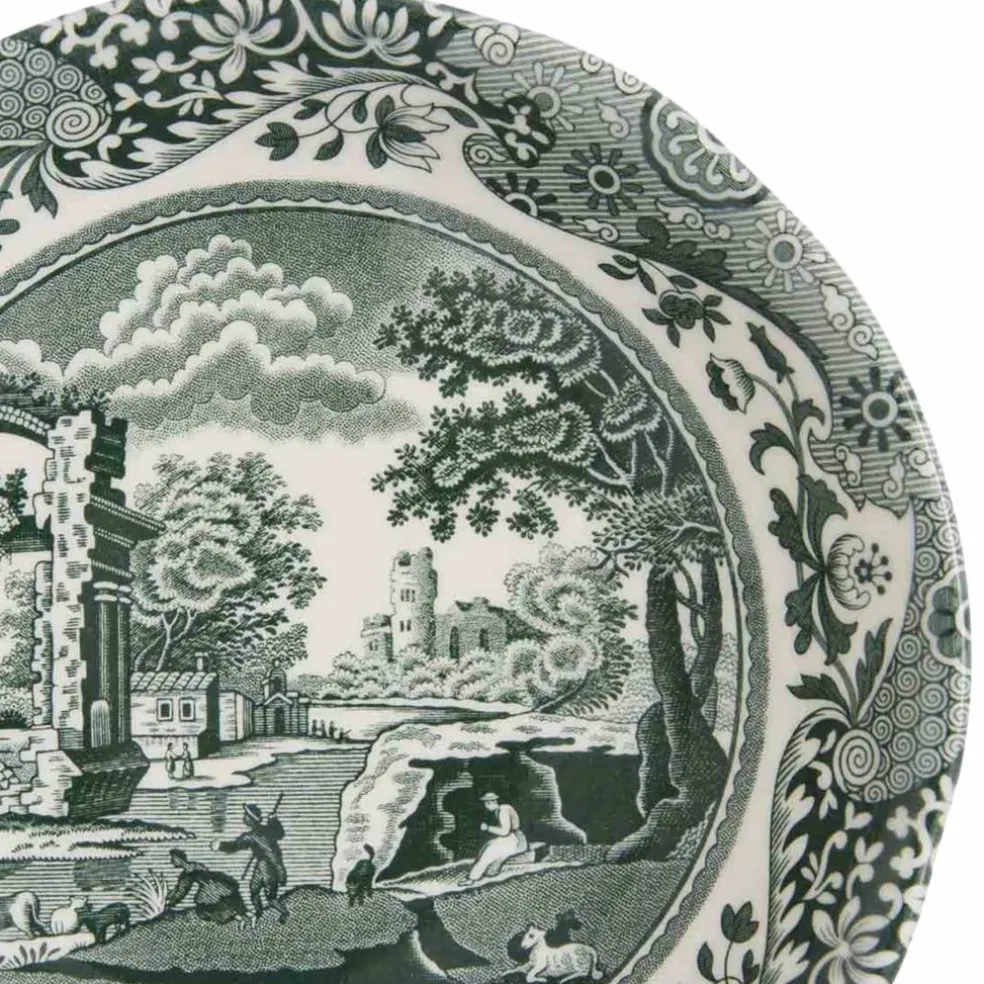 Heritage Green Italian skål 15 cm, grønn/hvit