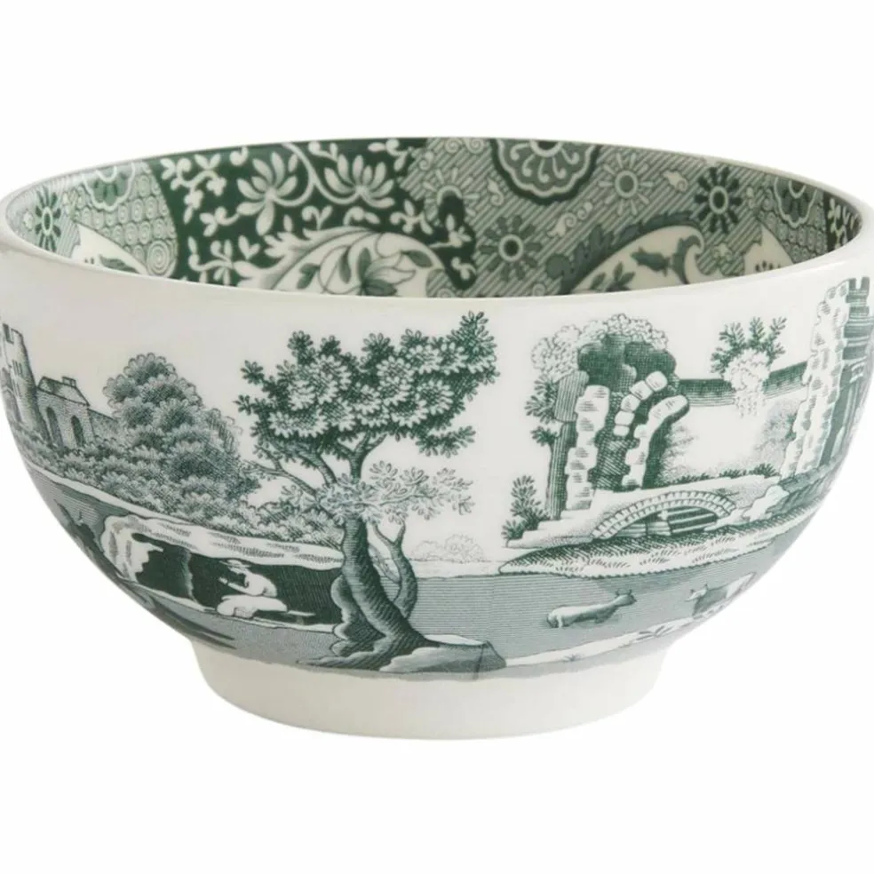Heritage Green Italian skål 11 cm, grønn/hvit