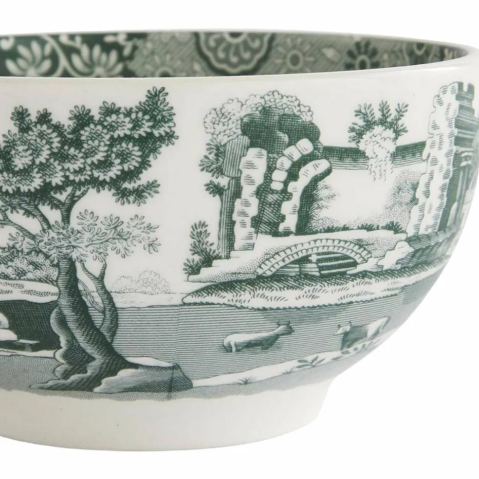 Heritage Green Italian skål 11 cm, grønn/hvit