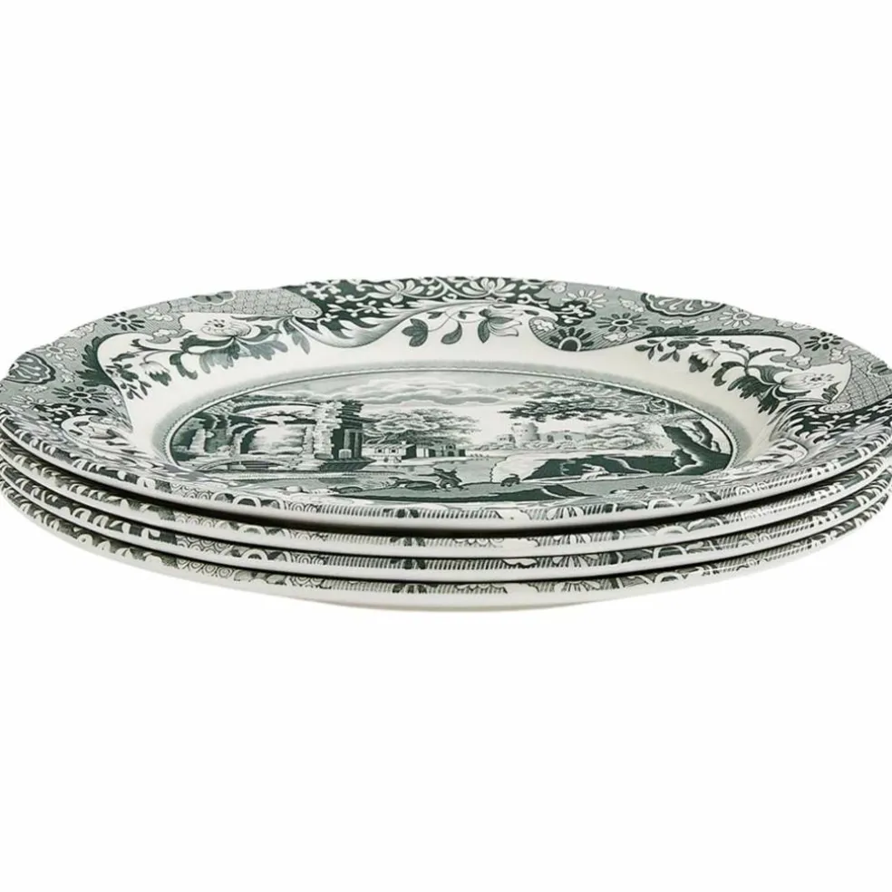 Heritage Green Italian tallerken 27 cm, grønn/hvit