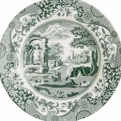 Heritage Green Italian tallerken 27 cm, grønn/hvit