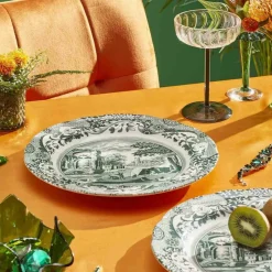 Heritage Green Italian tallerken 20 cm, grønn/hvit