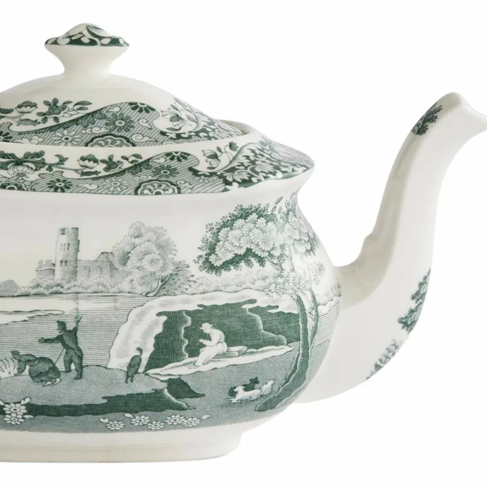 Heritage Green Italian tekanne, grønn/hvit