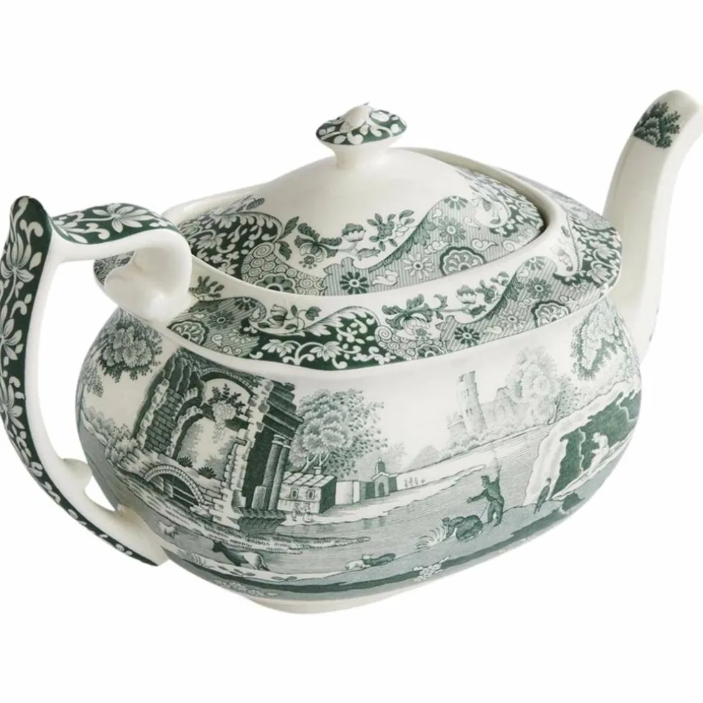 Heritage Green Italian tekanne, grønn/hvit