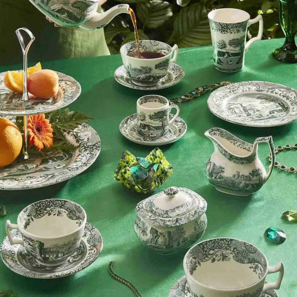Heritage Green Italian tekanne, grønn/hvit