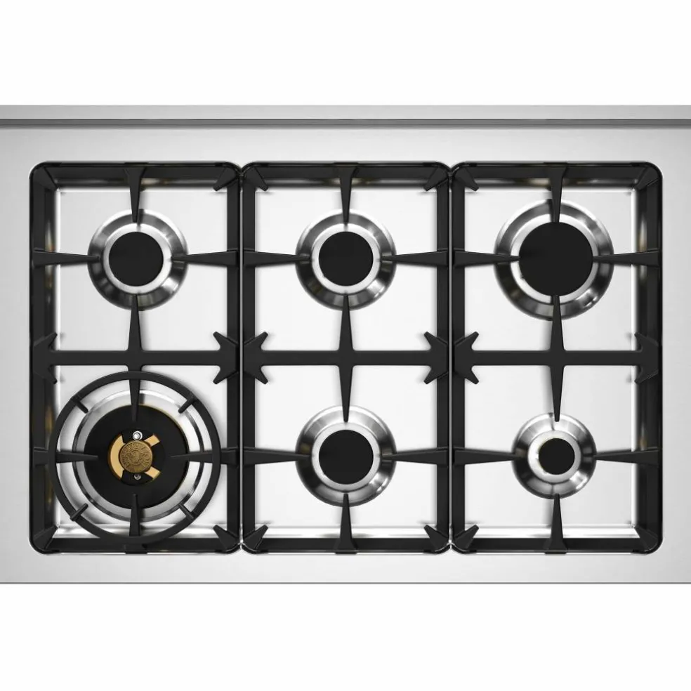 HER96L1EAVT Heritage Gasskomfyr med ovn 90 cm, Cremehvit