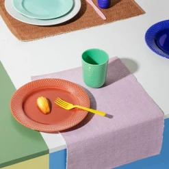 Herringbone bordbrikke, brun