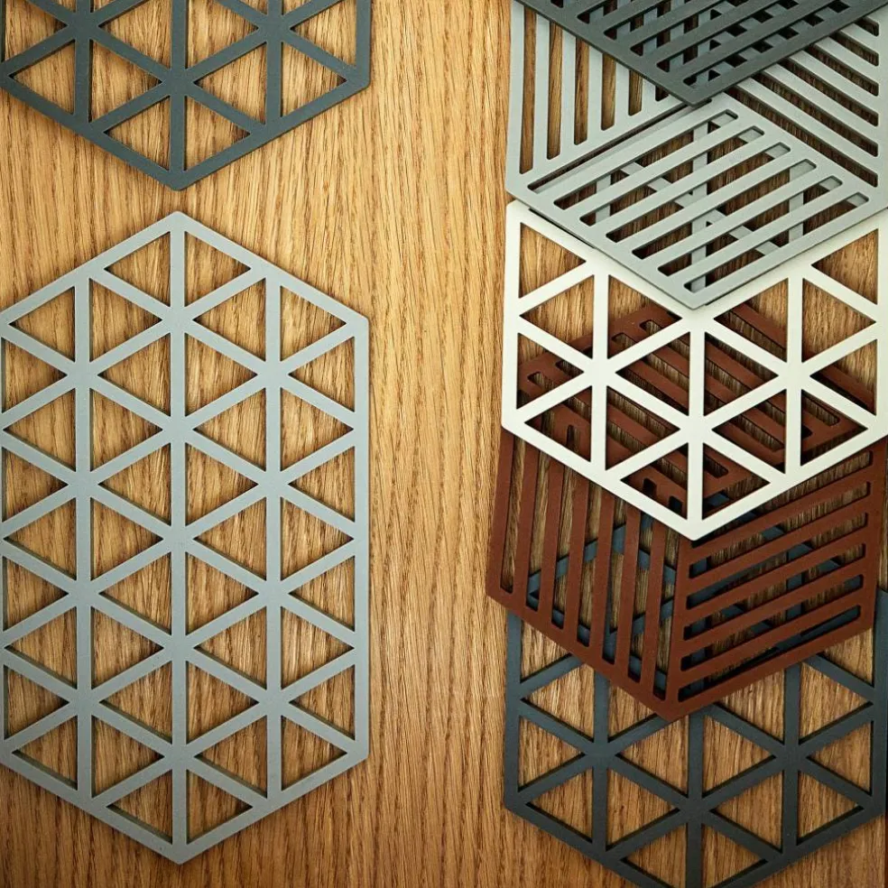 Hexagon gryteunderlag, terrakotta