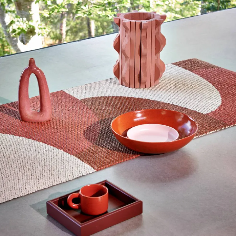 Hill teppe 70 × 180 cm, army/mint/grey