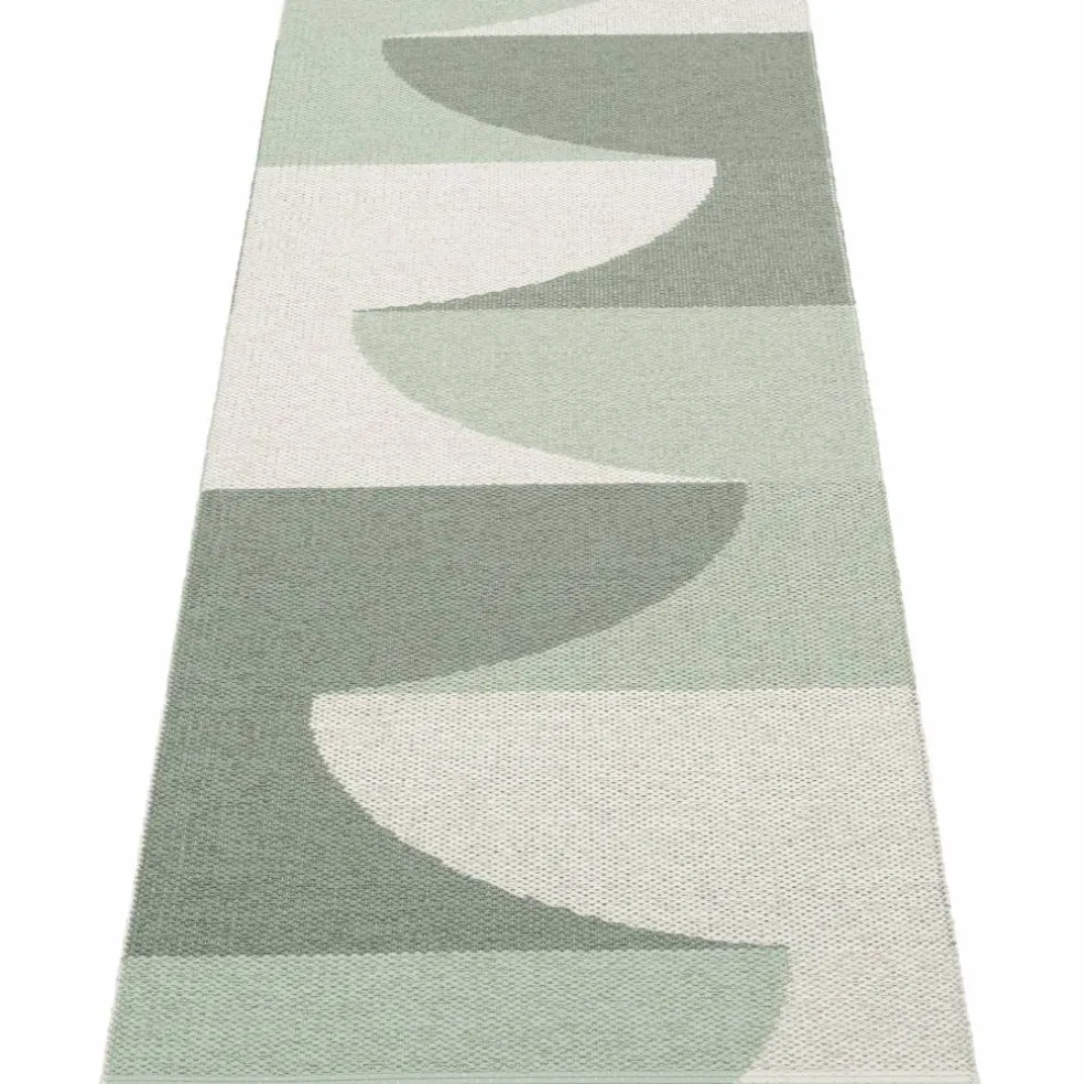 Hill teppe 70 × 180 cm, army/mint/grey