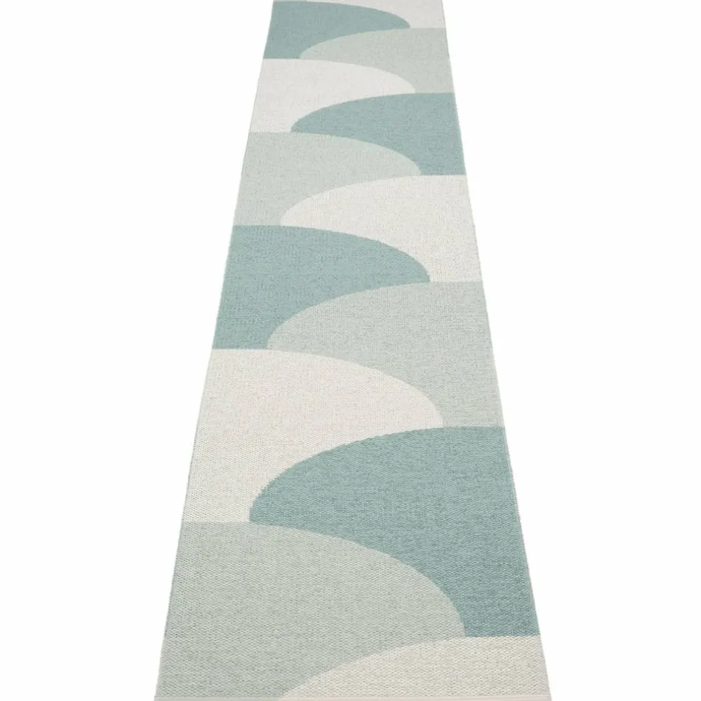 Hill teppe 70 × 360 cm, army/mint/grey