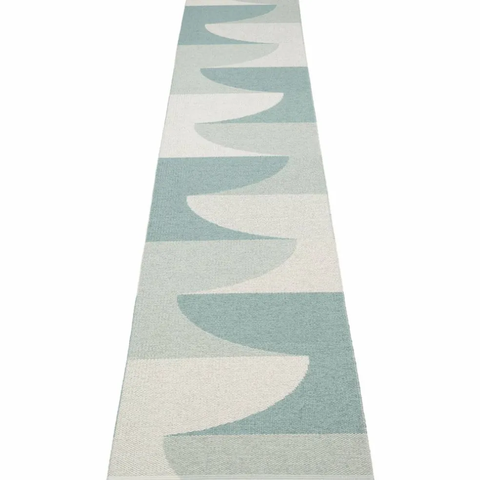 Hill teppe 70 × 360 cm, army/mint/grey