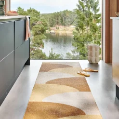Hill teppe 70 × 270 cm, ochre/yellow/cream