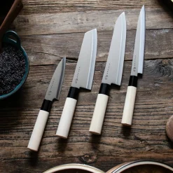 Houcho 4 kniver i balsaboks