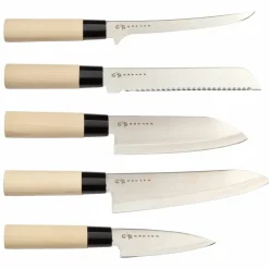 Houcho 5 kniver i balsaboks