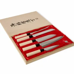 Houcho 5 kniver i balsaboks