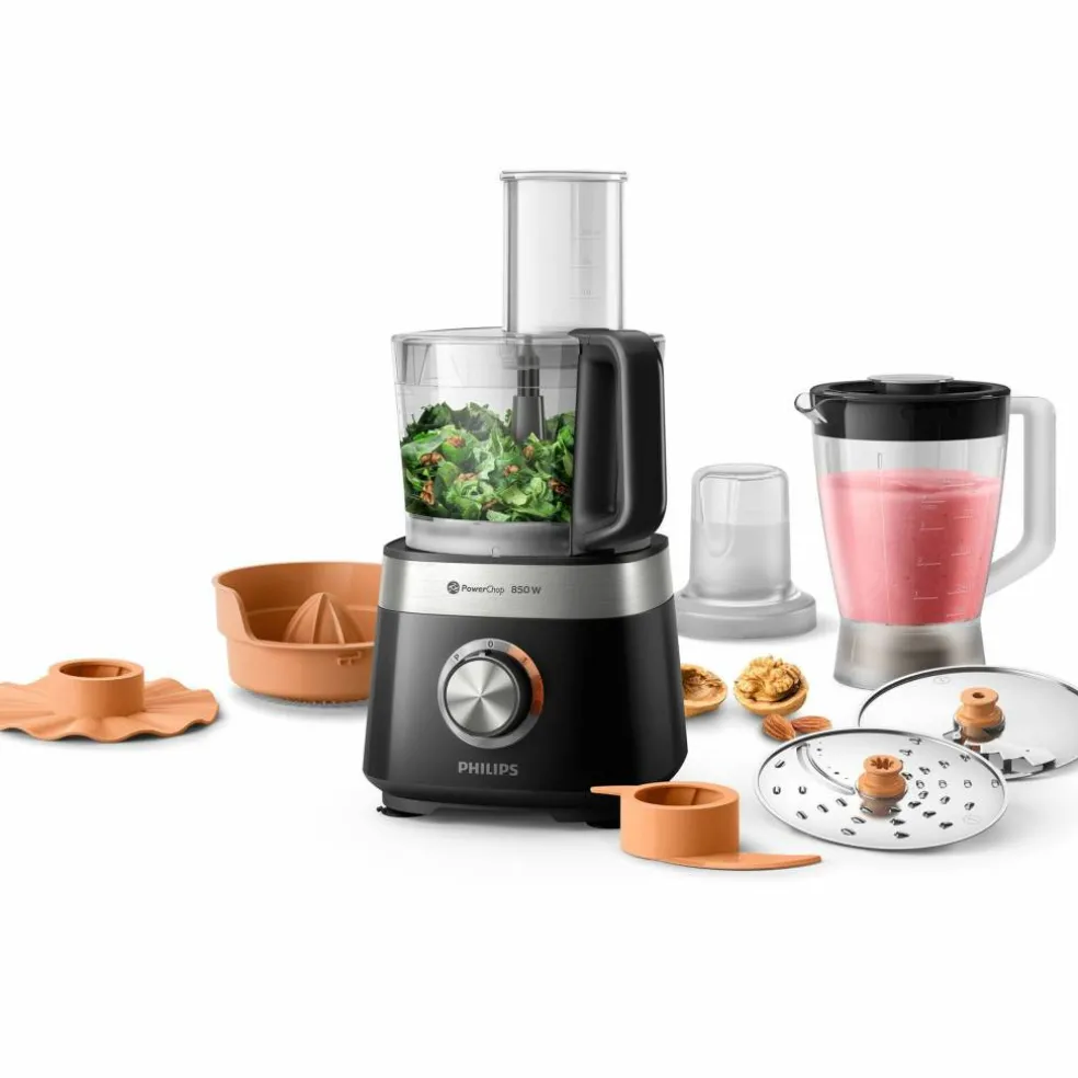 HR7530/10 Viva Collection foodprocessor, 850 W, sort