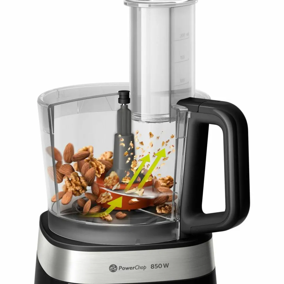 HR7530/10 Viva Collection foodprocessor, 850 W, sort