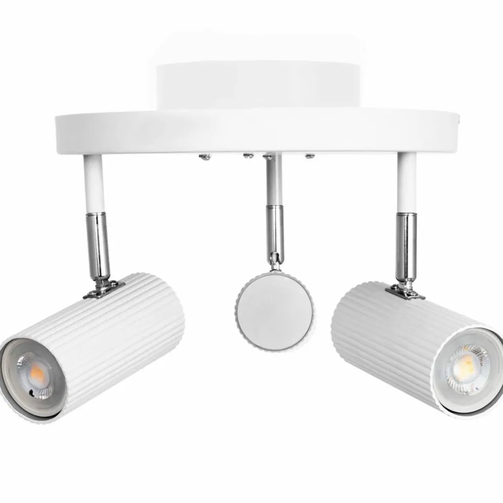 Hubble 3 taklampe, hvit