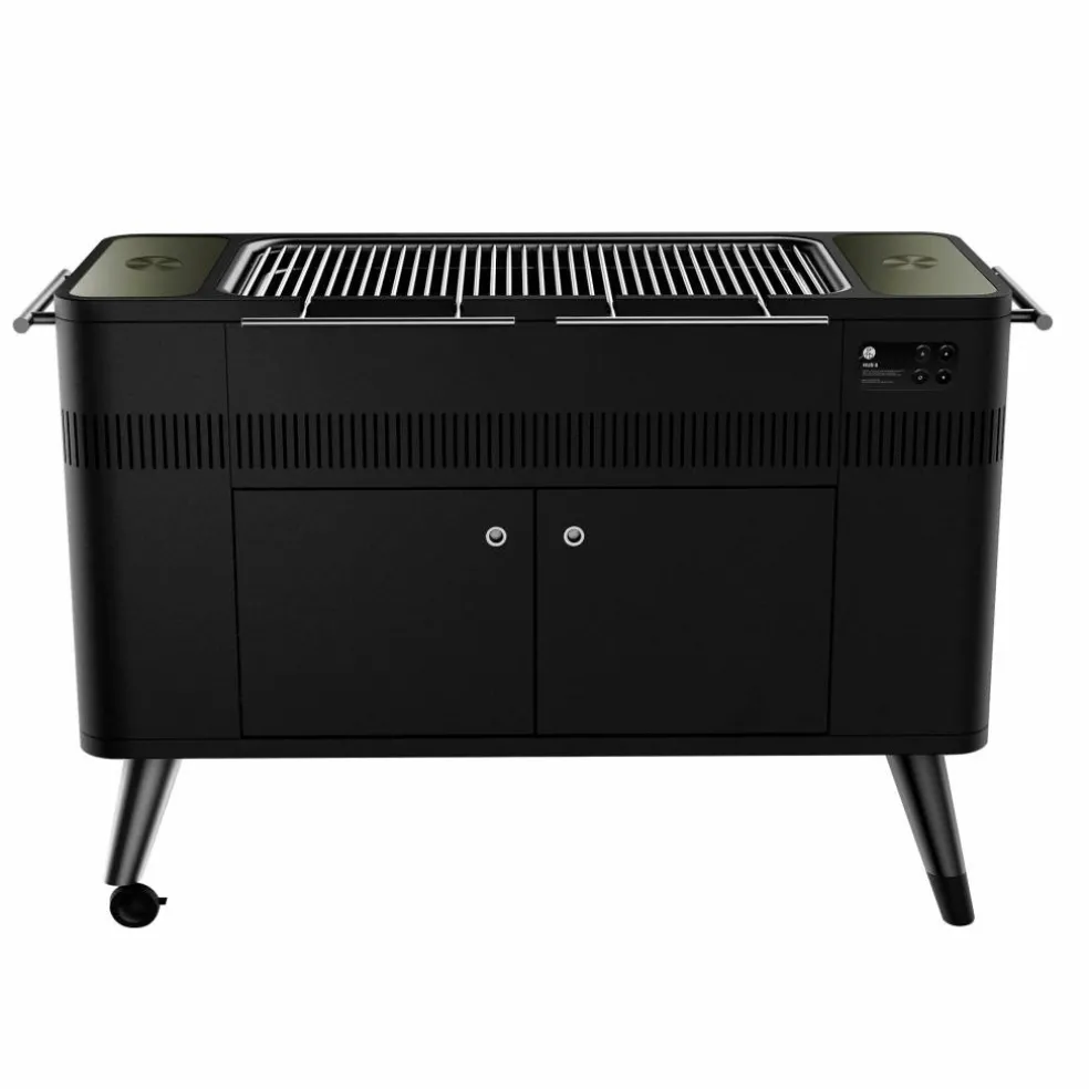 HUB II EU kullgrill, svart