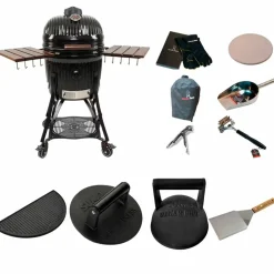 Icon kamadogrill large med smashpakke, svart