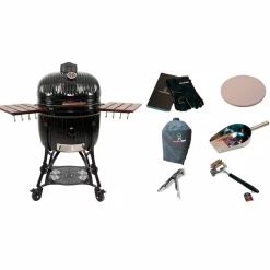 Icon Maxi kamadogrill med tilbehørspakke, svart