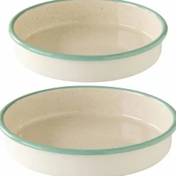 Ildfaste former 24 + 28 cm, krem