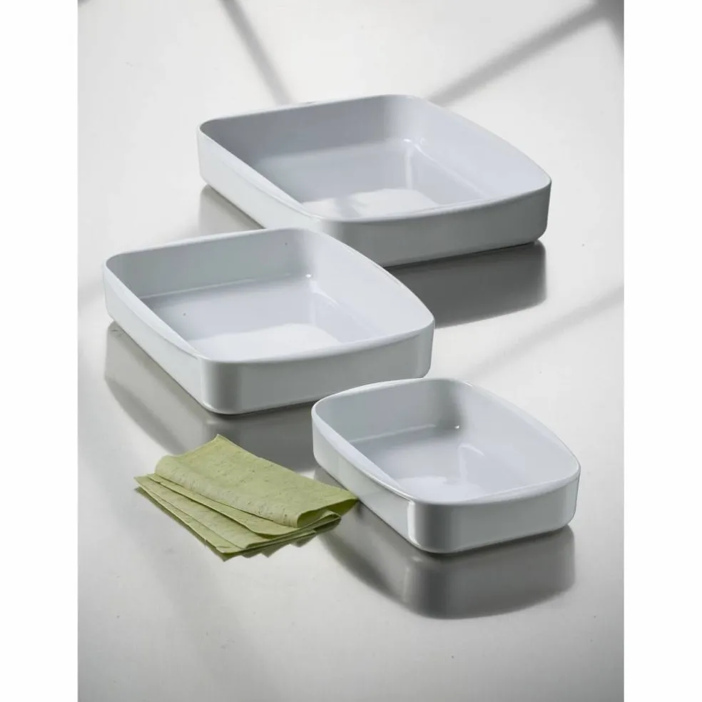 Ildfast fat firkant 24x17 cm. Legio
