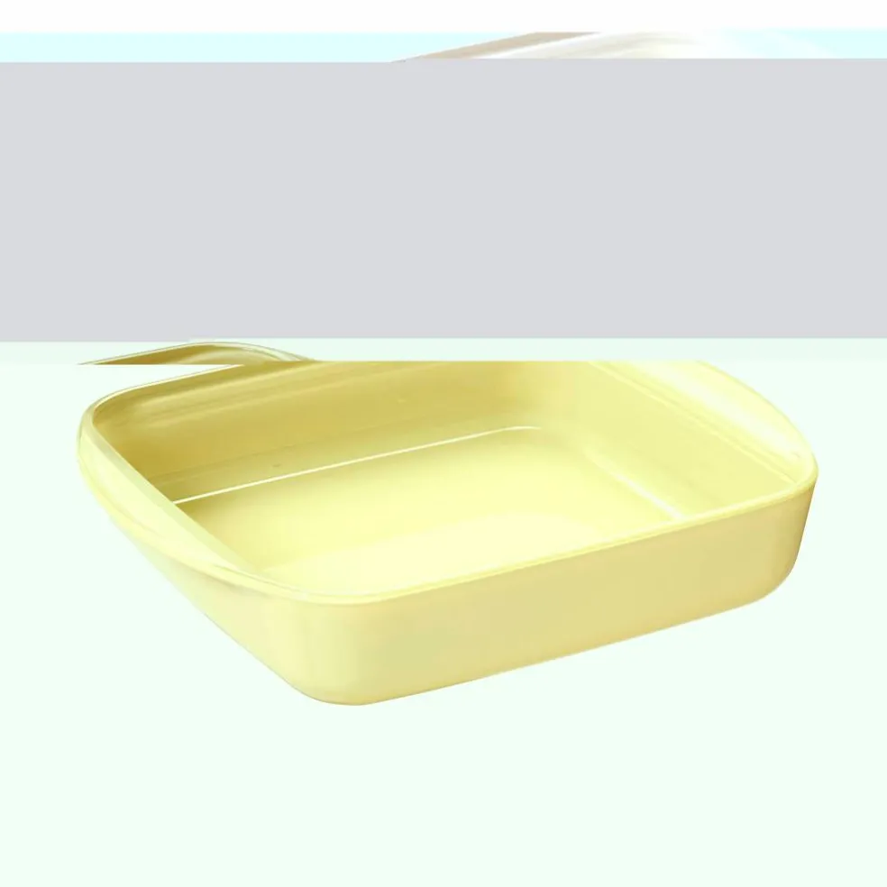 Ildfast form kvadrat 1,6 liter, egg shell