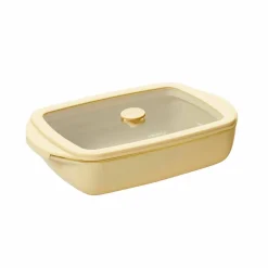 Ildfast form rektangulær 0,8 liter, egg shell