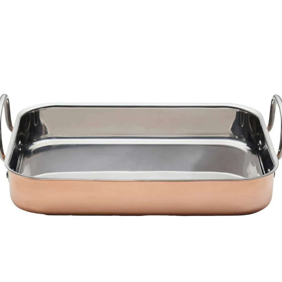 Ildfast form 35x25,5x6 cm, kobber