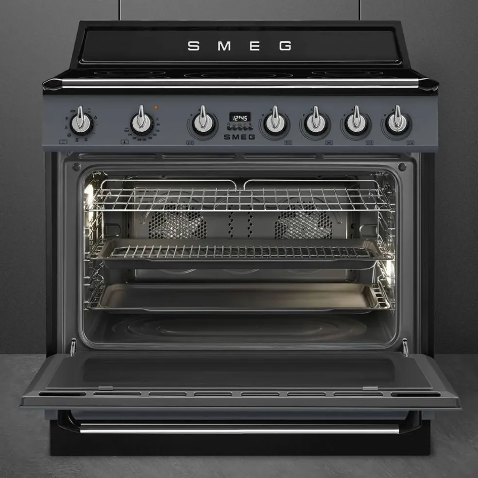Induksjonskomfyr Victoria TR90IMP 90 cm, creme