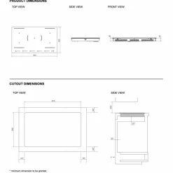Induksjonstopp 90 cm 5 soner